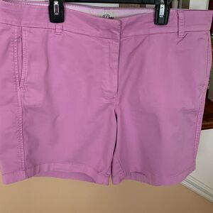 J. Crew Womens 7” Chino Short Light Purple Size 12
